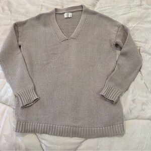 Andrea Jovine Taupe Knit Sweater